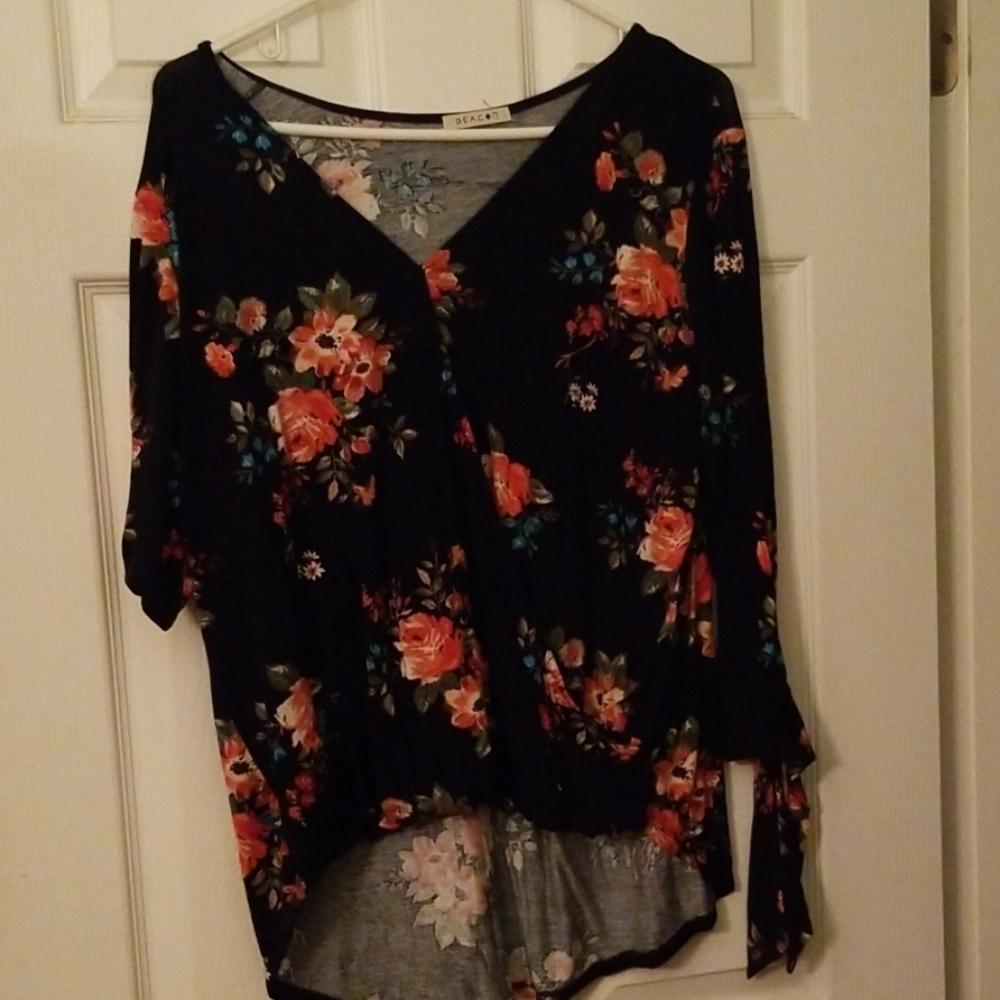 Beacon Imay Tie Sleeve Blouse